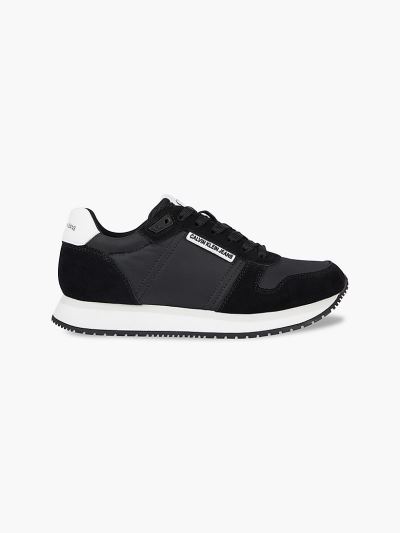 Calvin Klein Cipők HU117100 | Calvin Klein Suede Női Sportcipő Fekete
